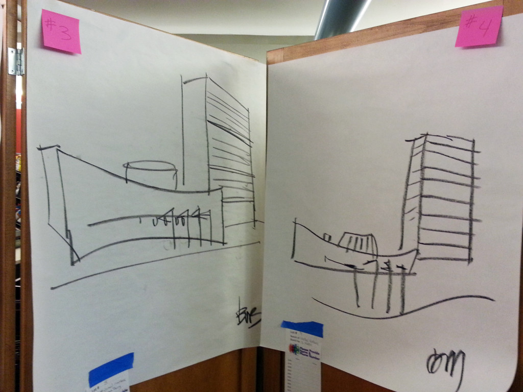 Guess-A-Sketch: United Nations Building sketch
