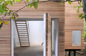 Contemporary Wood Cladding Details: Steven Holl, T Space