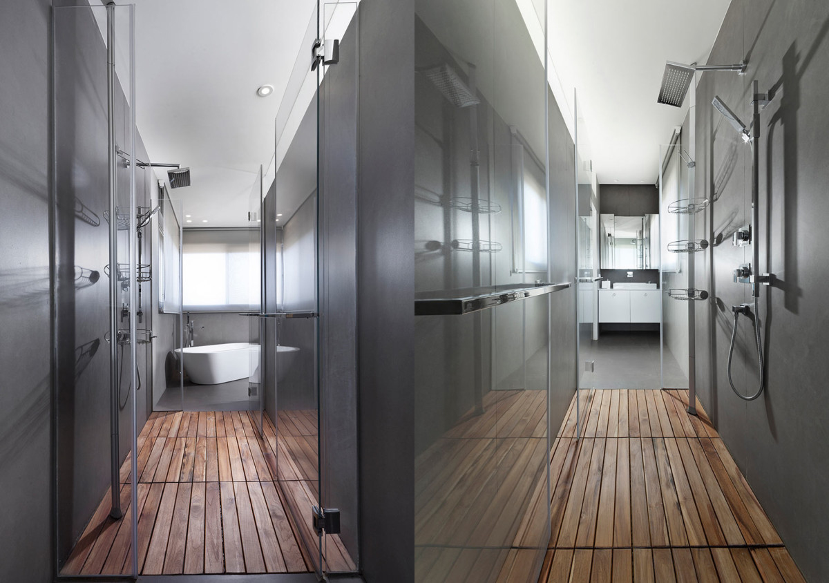 Walk in Modern Shower. Large Shower Room. Shutterstock Prostock-Studio Shower. Matrix Architect Room. Modern walk