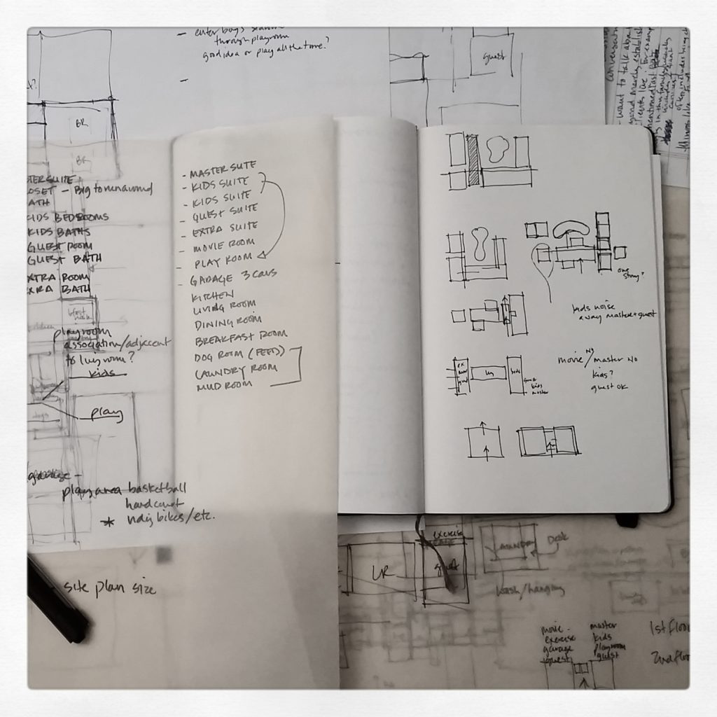architectural sketching + design process