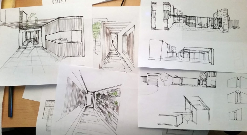 Architectural Sketches - vignettes 