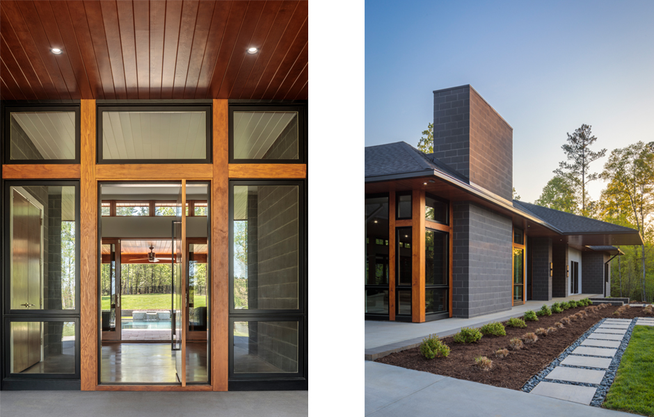 Lake Wylie House - Modern Entryway : Studio MM Architect
