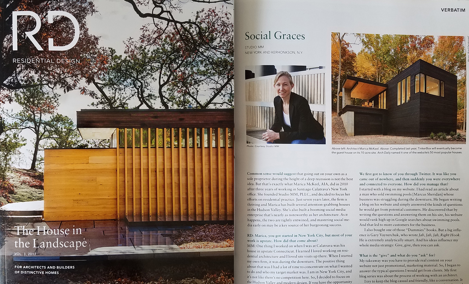 Marica McKeel, Studio MM Architect - Featured in Residential Design Magazine