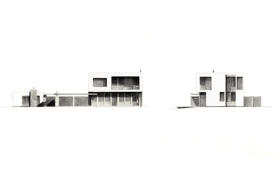 Courtyard House - Elevation sketches - Studio MM Architect