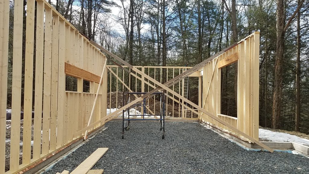 Modern Home Under Construction in the Hudson Valley
