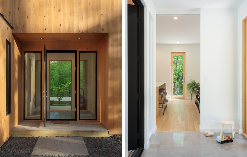 Modern Entryway - Chalet Perche - Studio MM Architect