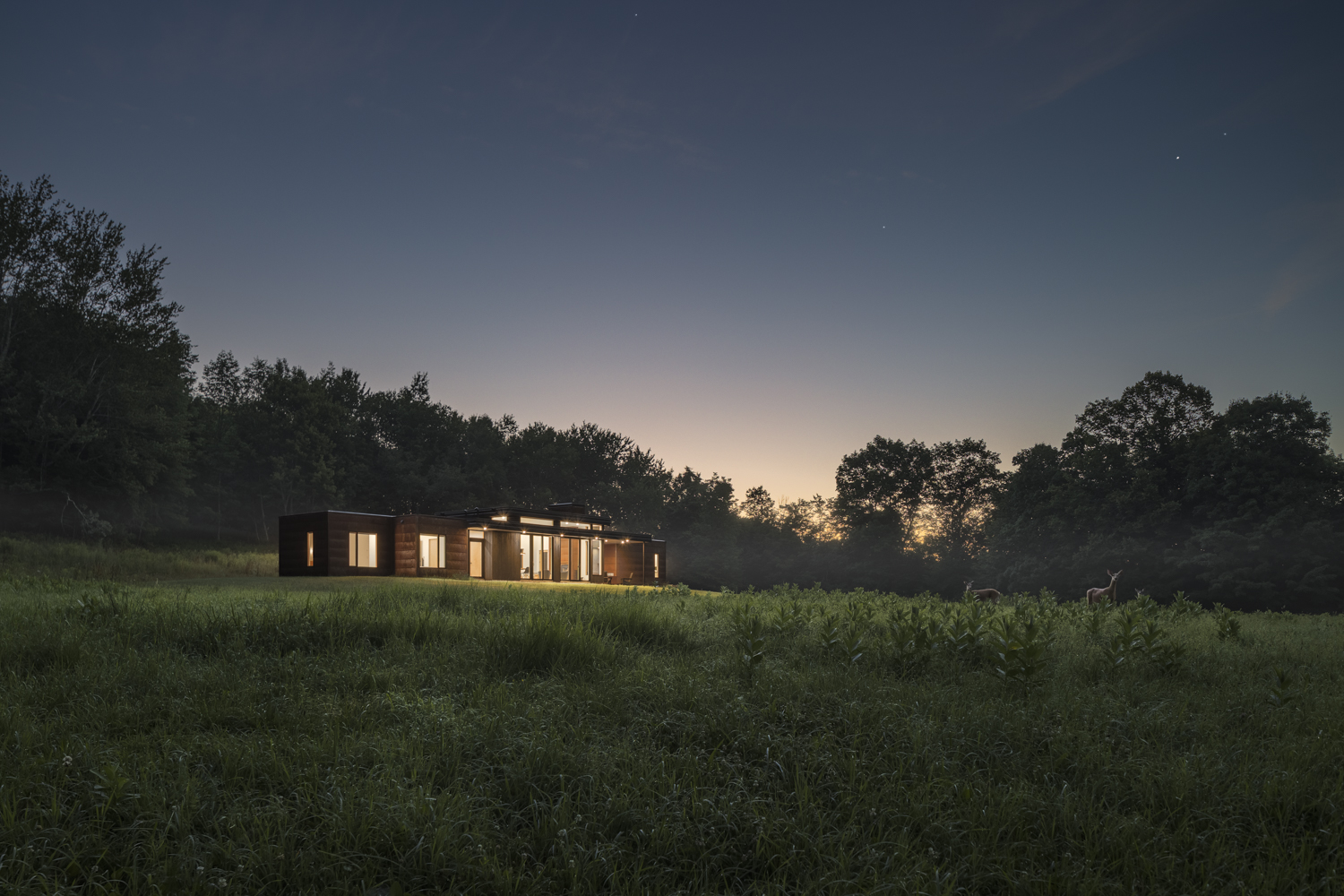 Modern Home, Upstate NY - Bully Hill House - Studio MM Architect