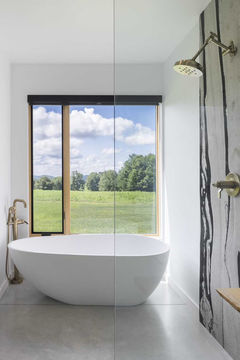 Modern Bathroom - Contemporary Home Designed in the Catskills