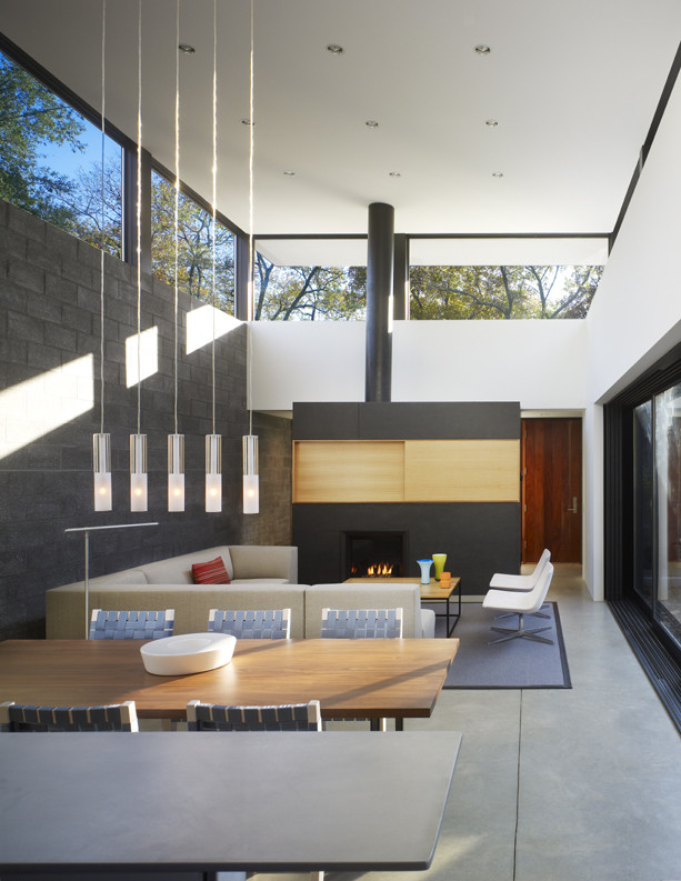 Modern Fireplace Design - Custom Residential Architecture