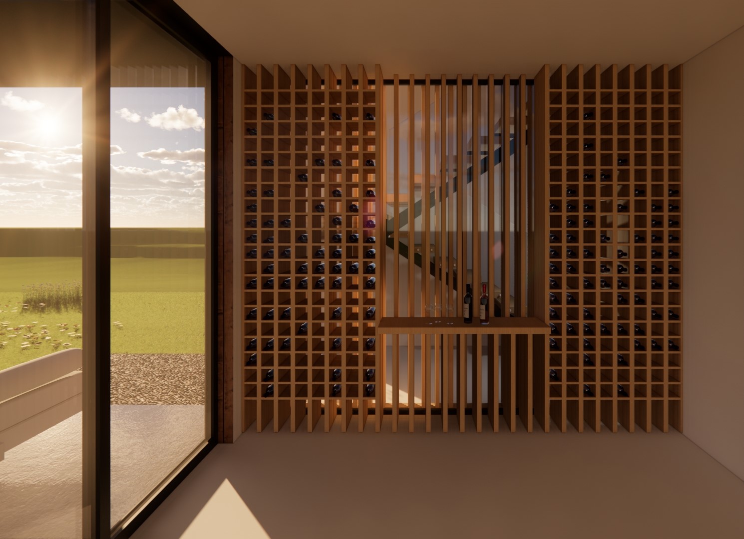 Snapshot of Design A Wine Storage Room In Scandinavian Luxury Apartment