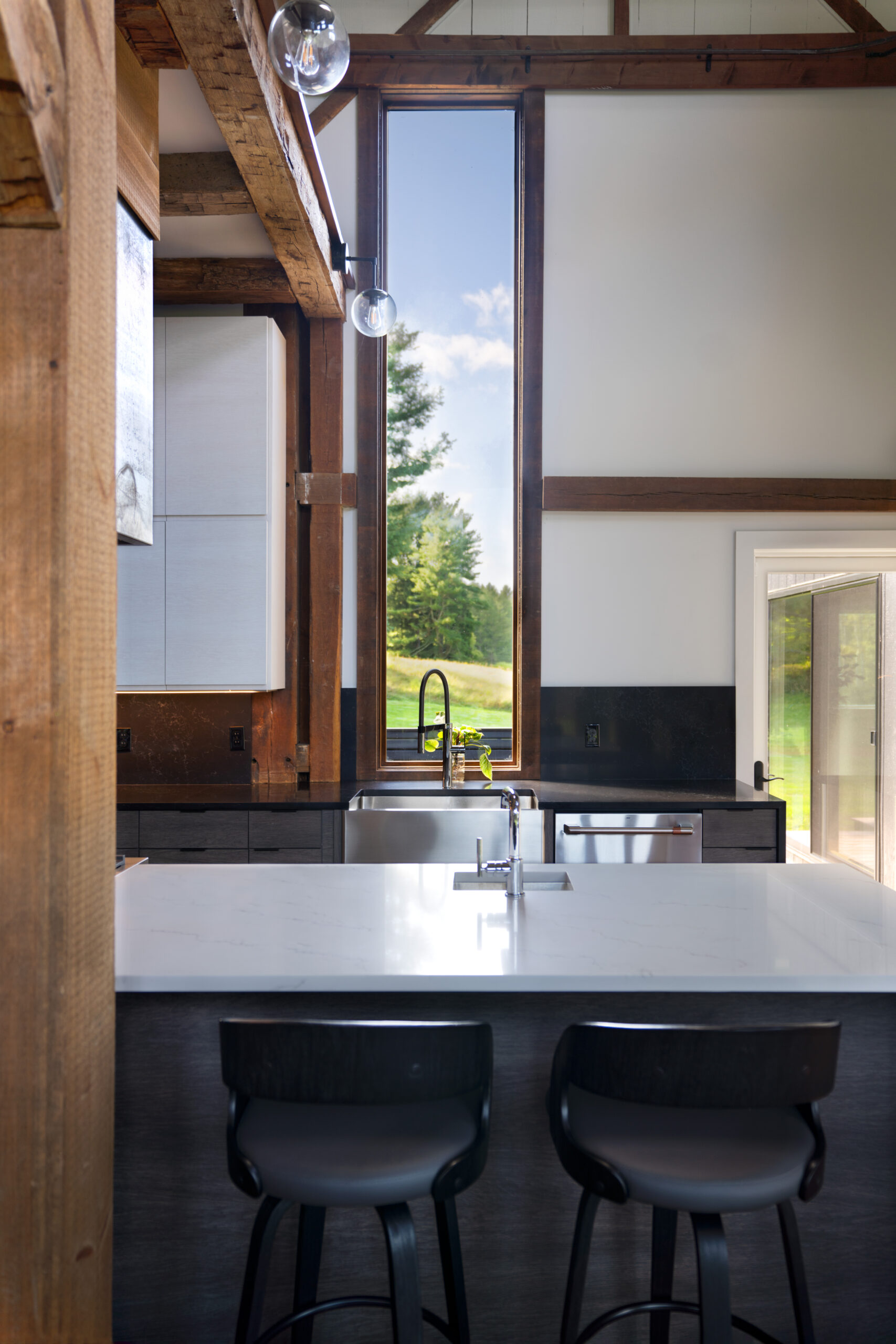 Cold Spring Creek House - Contemporary Barn kitchen