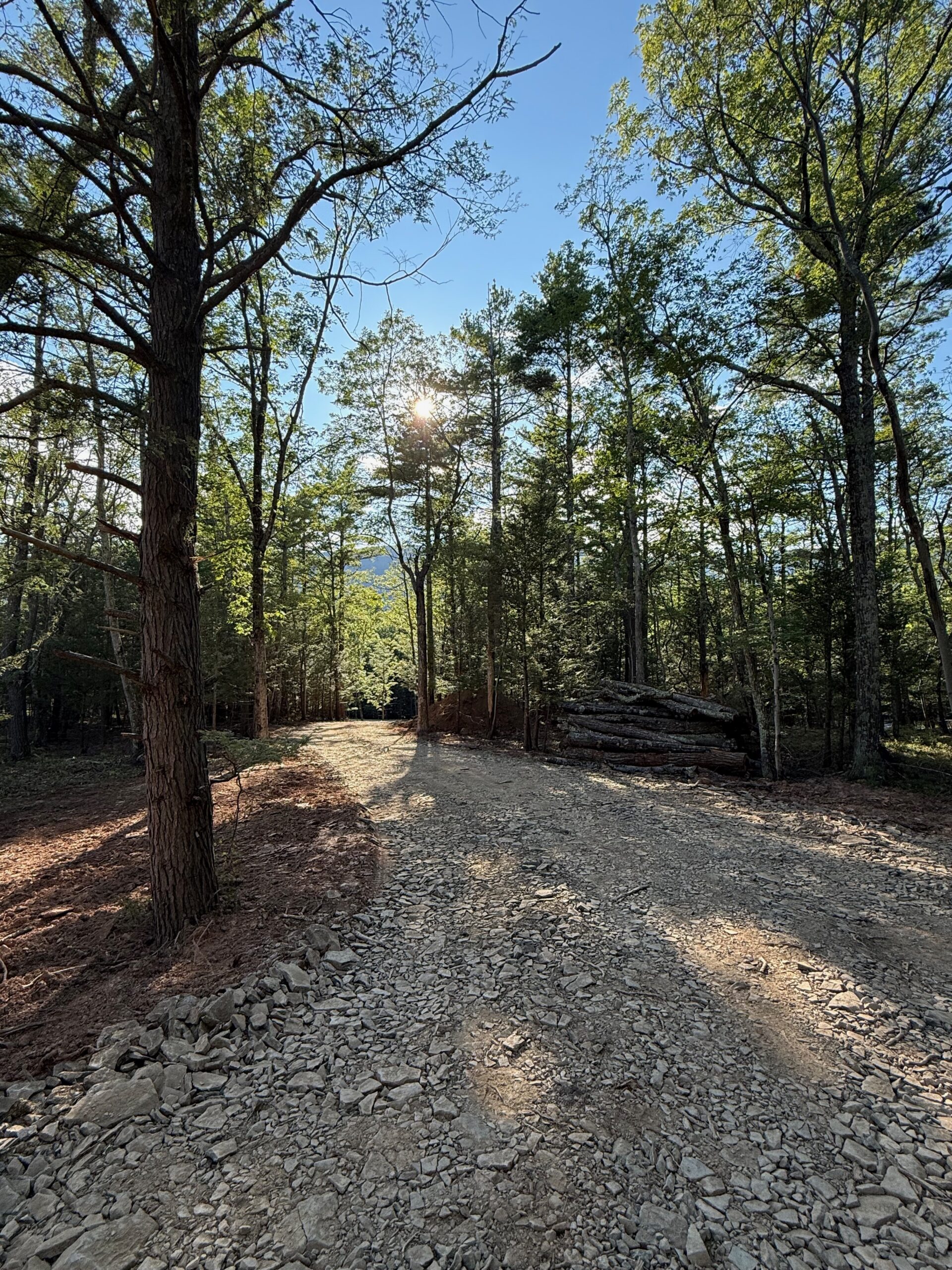 Driveway at Quattro, a new modern home in Saugerties