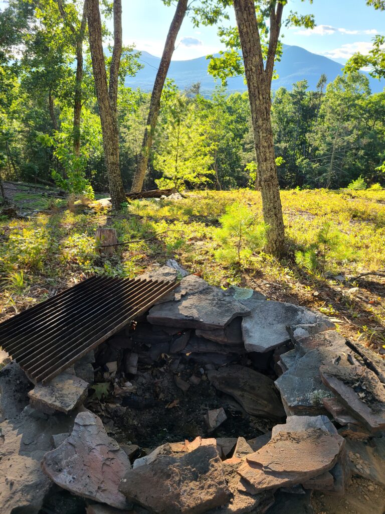 VIA43 had an original firepit that grounded the home's design