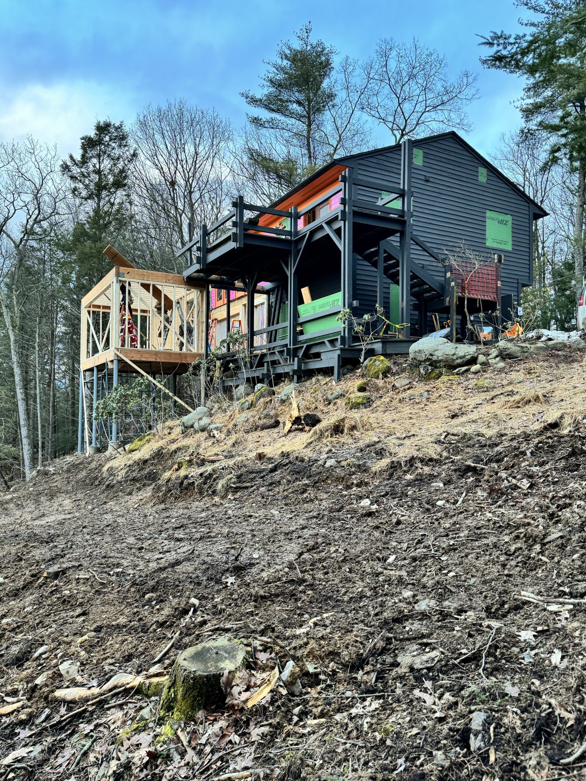 Woodland Pop House under construction