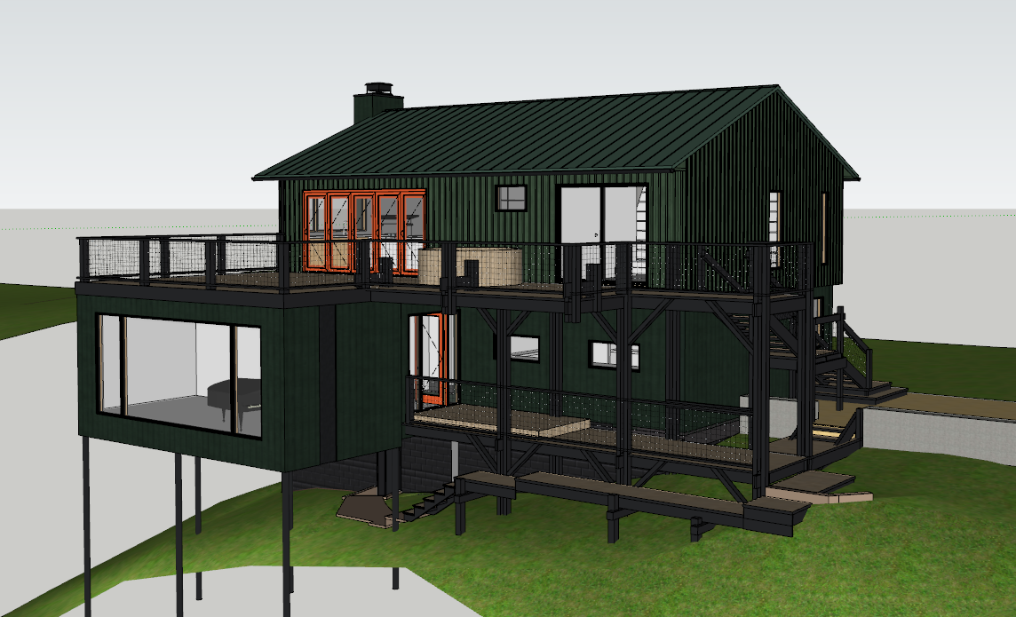Woodland Pop House required many study models, iterations and color development!