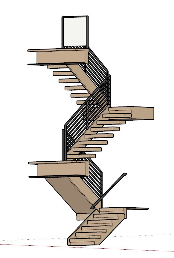 Railing design drawing for Hudson House showing the approved fabrication details coordinated with the metal fabricator.