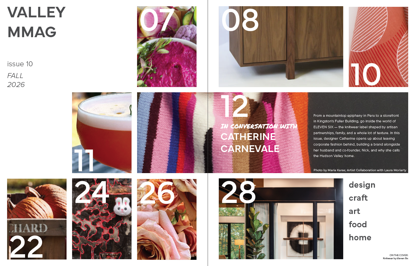 Table of contents from Issue 10 Valley MMag